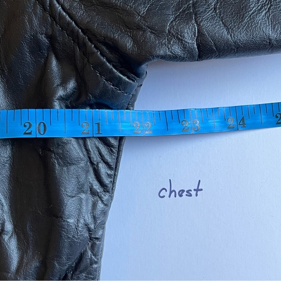 Hot Leather motorcycle Woman’s jacket Large Black Two Pockets - Picture 4 of 15